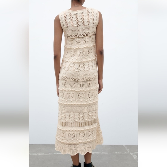 New Zara Knit Midi Dress - Picture 4 of 10